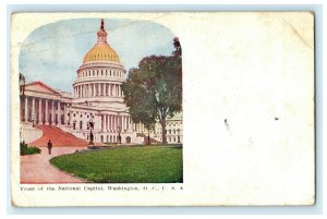 National Capitol Washington DC Front Columbia City 1909 Vintage Antique Postcard