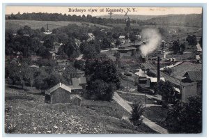 c1910's Bird's Eye View Of Kennedy New York NY, Depot Chautauqua Co. Postcard 