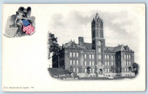 St Joseph Missouri Postcard High School Building Multiview 1905 Vintage Unposted