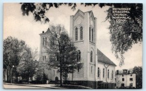 NORWALK, Connecticut CT ~ METHODIST EPISCOPAL CHURCH c1940s Postcard
