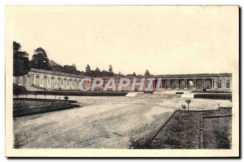 Postcard Grand Trianon Old Facade on Versailles Gardens