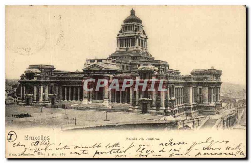 Old Postcard Brussels Courthouse