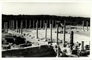 cyprus, SALAMIS, The Ancient Ruins (1950s) RPPC Postcard