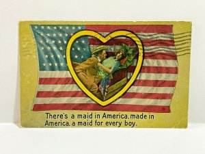 c.1917 Militaria Maid in America For Every Boy Flag