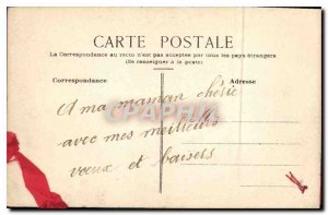 Postcard Old Village (drawing hand)