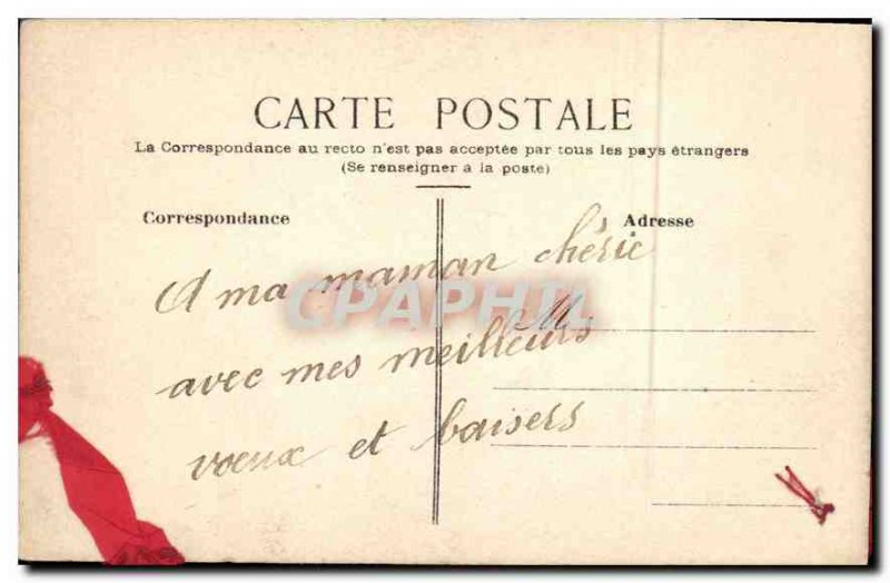 Postcard Old Village (drawing hand)