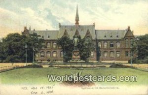 Gymnasium mit Bismarck Denkmal Kiel Germany Unused 