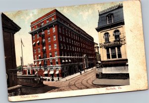 Postcard VA Norfolk Atlantic Hotel