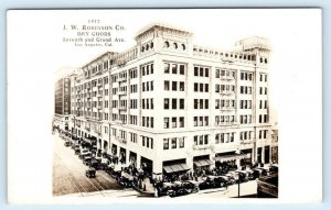 RPPC LOS ANGELES, CA ~ Department Store J.W. ROBINSON Dry Goods 1917 Postcard