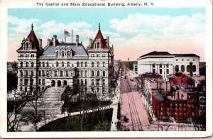 Capitol State Educational Building Albany New York Ny Wob Note Pm Postcard