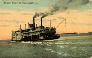 Steamer Quincy on the Mississippi River