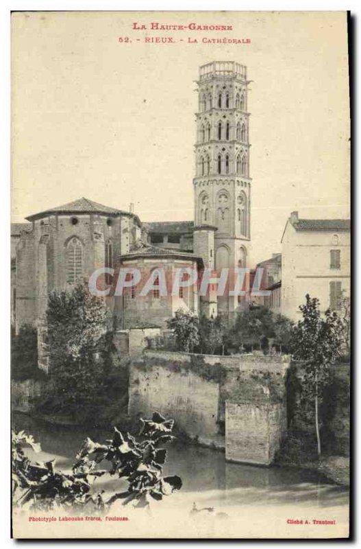 Old Postcard Rieux La Cathedrale