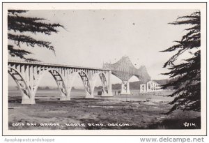 Oregon North Bend Coos Bay Bridge Real Photo