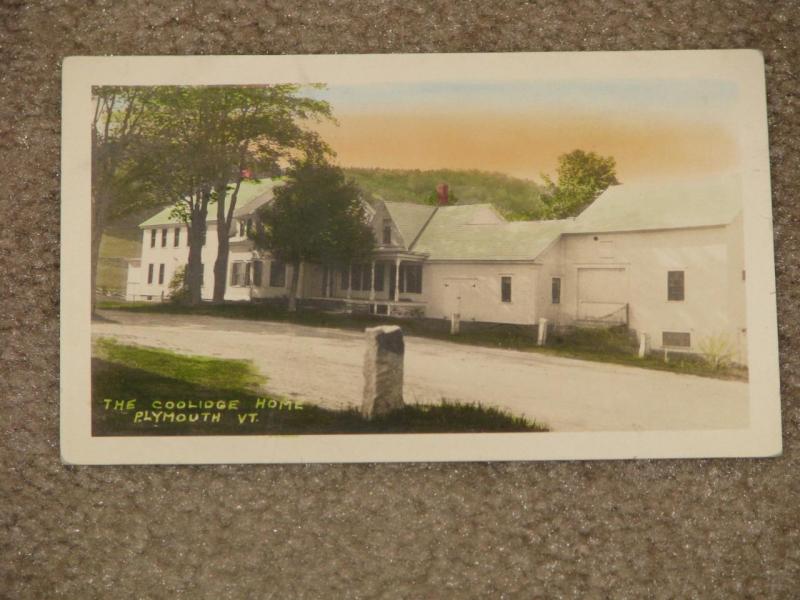 The Coolidge Home, Plymouth, Vt., unused vintage card