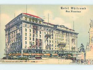 Damaged-Back Linen HOTEL SCENE San Francisco California CA B4353