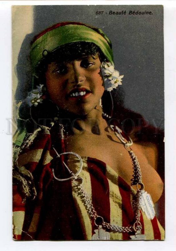 3046963 Semi-Nude Bedouine Woman Vintage Lehnert & Landrock PC