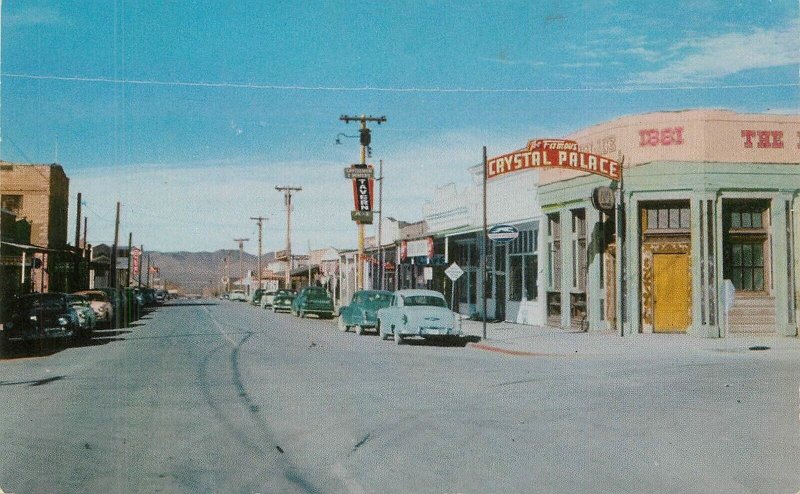 Postcard Arizona Tombstone Main Street Automobiles Frye & Smith 23-1932
