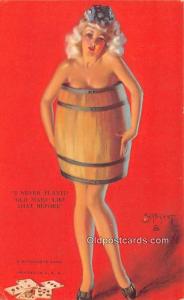 Zoe Mozert 1945 Mutoscope Artist Pin Up Girl, Non Postcard Backing Unused 