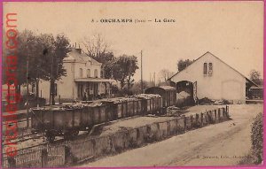 ak1915 - France - VINTAGE POSTCARD - Orchamps - 1917  TRAIN!