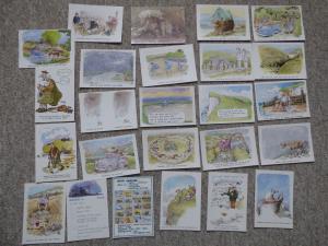 bu0175 - 25 Postcards by comic artist Rupert Besley - All Shown