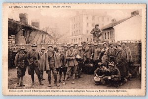 Rijeka Croatia Postcard Second Fiume Battalion at the Cosala-Belvedere c1920's
