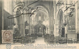 Belgium Tournai St. Quentin church interior