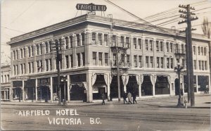 Fairfield Hotel Victoria BC British Columbia RPPC Postcard G4 *as is