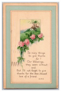 c1920 Postcard So Many Things To Give Thanks For