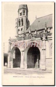 Poissy - Portal & # 39Eglise Notre Dame - Old Postcard