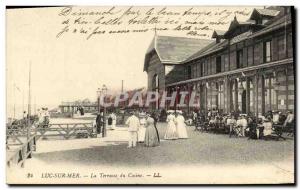 Old Postcard Luc Sur Mer La Terrasse du Casino