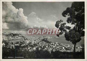 Postcard Modern Napoli Panorama Volcano