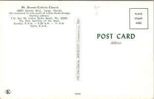 St Jerome Catholic Church, Largo FL Vintage Postcard W67
