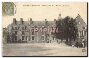 Old Postcard Blois The castle wing of Louis XII external Facade