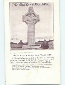 Pre-1907 PRAYER CROSS AT FAIRMOUNT PARK San Francisco California CA H4238