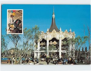 Postcard Carousel Columbia  Santa Clara California USA