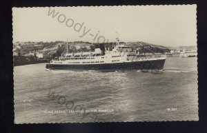 f2183 - Belgian Ferry - Reine Astrid leaving Dover Harbour - postcard