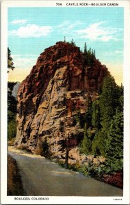 Vintage Postcard- Castle Rock, Boulder Canon- Boulder, Colorado- KL5