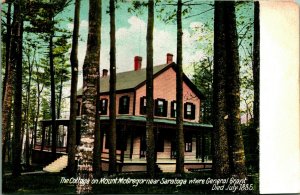 Ulysses S. Grant Cottage on Mount McGregor Saratoga NY UNP Unused DB Postcard E7