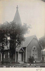 c'09, RPPC, Real Photo, M.E.Methodist Church,  Talmage, NE, Old Post Card