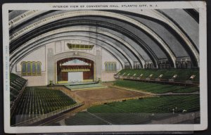 Atlantic City, NJ - Interior View of Convention Hall - 1930