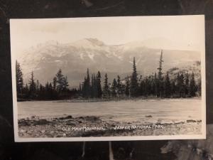 Ungebraucht Kanada RPPC Postkarte Slark Foto Alter Mann Mountain Jasper National