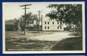 Raymond Maine me Boyhood Home of Hawthorne real photo postcard