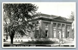 MERRILL WI UNITED STATES POST OFFICE VINTAGE REAL PHOTO POSTCARD RPPC