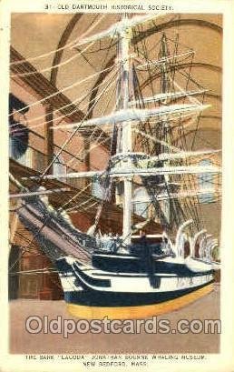 The Bark Lagoda, New Bedford, Massachusetts, USA Sailboat Unused light wear c...