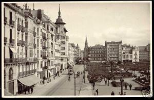 spain, SAN SEBASTIAN, Calle de Hernani (ca. 1930) Tram