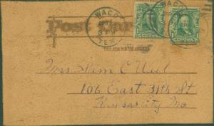 THE TENDERFOOT~COWGIRL~RIFLE~BOOTS~HAT LOOKS AT SMALL MAN LEATHER POSTCARD c1907