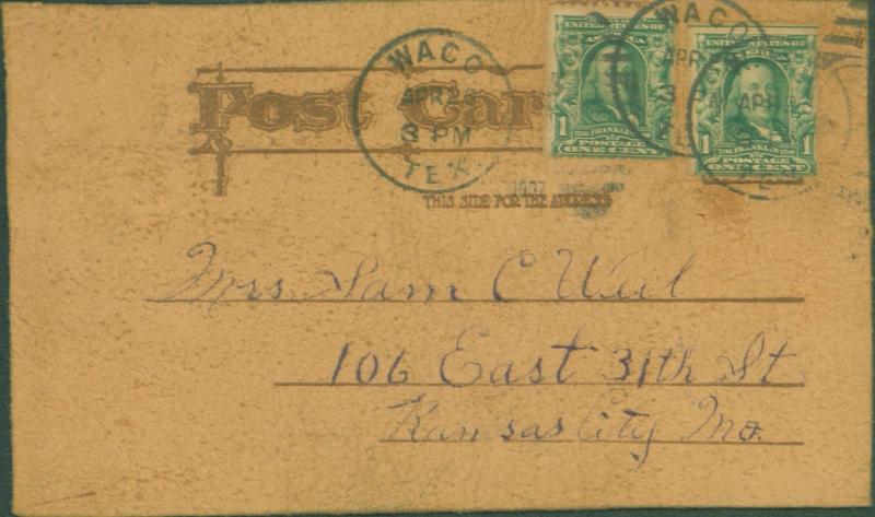 THE TENDERFOOT~COWGIRL~RIFLE~BOOTS~HAT LOOKS AT SMALL MAN LEATHER POSTCARD c1907