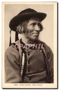 Old Postcard Folklore Breton Peasant study of Tete
