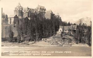 BR103100 real photo banff springs hotel golf course club house real photo canada