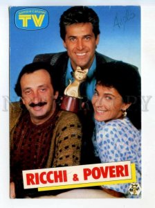 531224 Italian music group Ricchi E Poveri autograph Old postcard